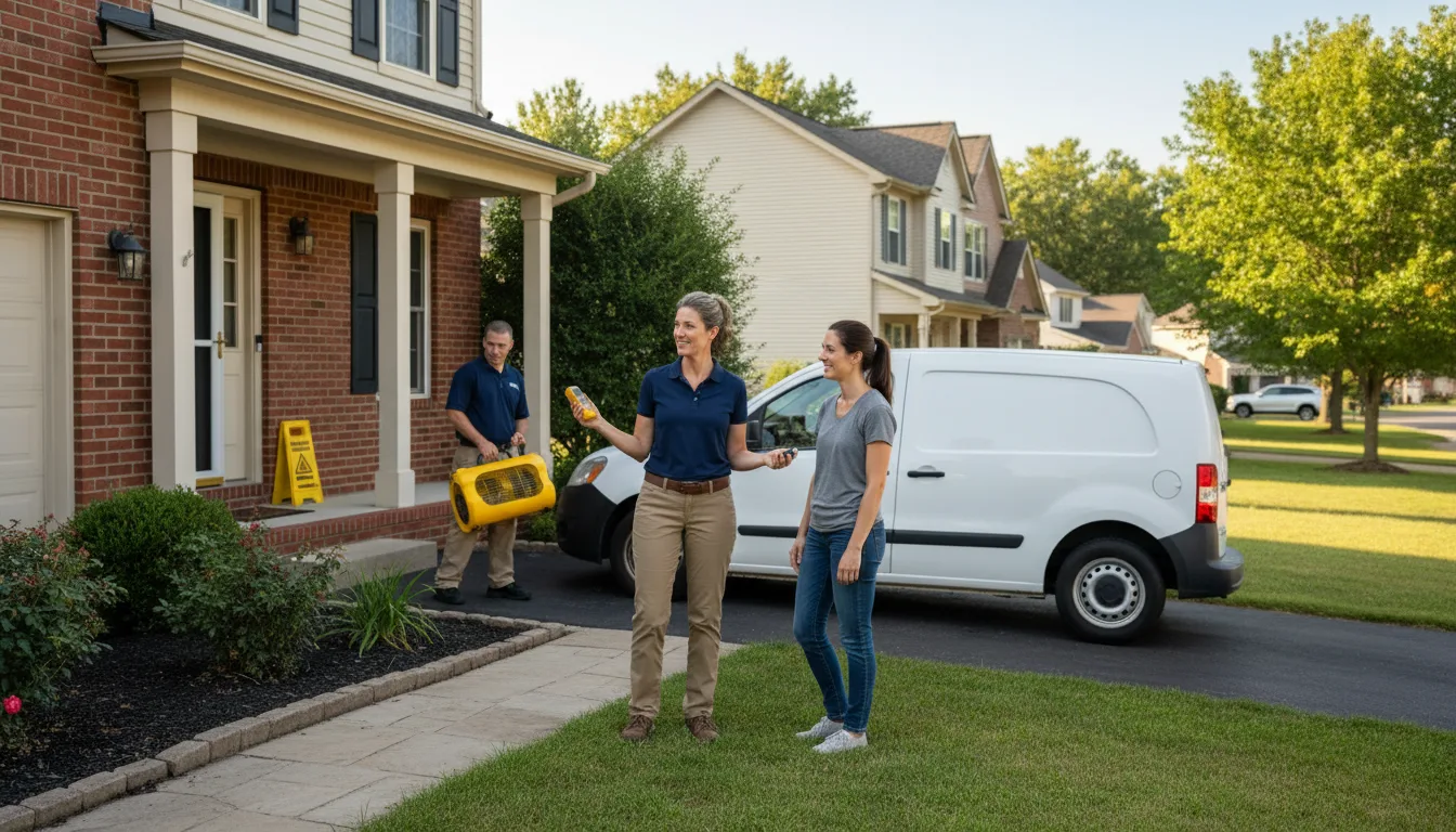 Residential water damage restoration in Arthur City, TX